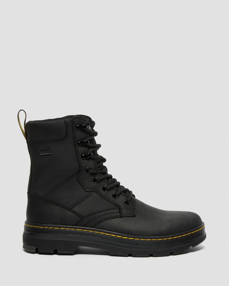 Botas Casuales Dr Martens Iowa Impermeables Poly Hombre Negros | MX 338DFM